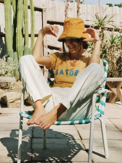 Women Imogene + Willie Pants & Shorts*baker striped trouser in white