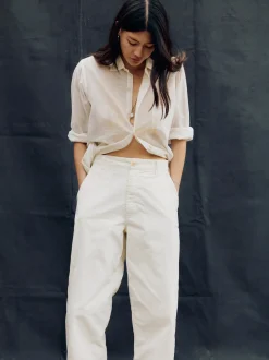 Women Imogene + Willie Pants & Shorts*baker striped trouser in white