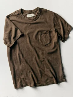 Imogene + Willie T-Shirts*brown knit pocket tee