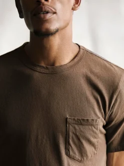 Imogene + Willie T-Shirts*brown knit pocket tee