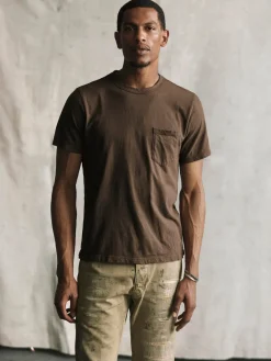 Imogene + Willie T-Shirts*brown knit pocket tee