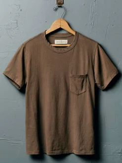 Imogene + Willie T-Shirts*brown knit pocket tee