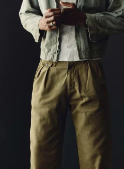 Imogene + Willie Pants & Shorts*campbell pleated chino in field tan