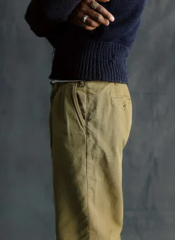 Imogene + Willie Pants & Shorts*campbell pleated chino in field tan