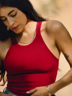 Women Imogene + Willie Tees & Tanks*cardinal ribbed racerback tank
