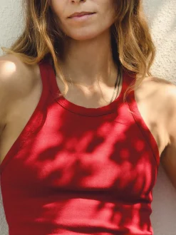 Women Imogene + Willie Tees & Tanks*cardinal ribbed racerback tank