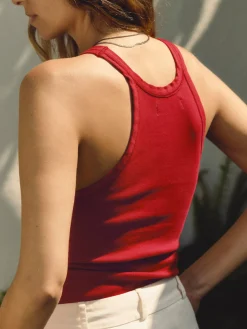 Women Imogene + Willie Tees & Tanks*cardinal ribbed racerback tank