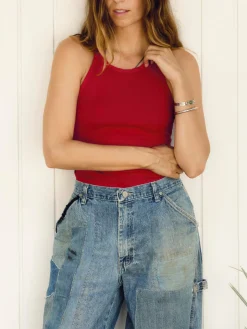 Women Imogene + Willie Tees & Tanks*cardinal ribbed racerback tank