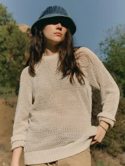 Women Imogene + Willie Knits & Sweaters*cascabel open weave sweater in natural