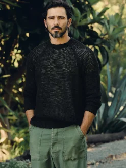 Imogene + Willie Knits & Sweaters*cascabel open weave sweater in black