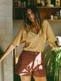 Women Imogene + Willie Pants & Shorts*club short in terracotta