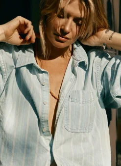 Women Imogene + Willie Shirts*clyde striped denim button up