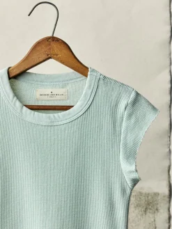 Women Imogene + Willie Knits & Sweaters|Tees & Tanks*cut sleeve thermal in sky blue