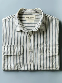 Imogene + Willie Shirts*earl navy stripe
