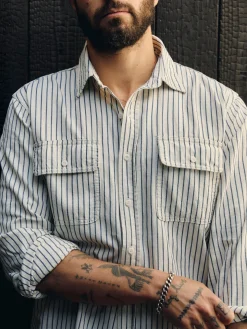 Imogene + Willie Shirts*earl navy stripe