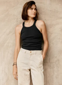 Women Imogene + Willie Tees & Tanks*faded black ribbed racerback tank