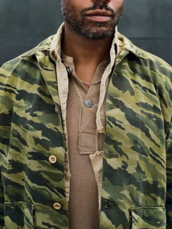 Imogene + Willie Jackets*fatigue jacket in brushstroke camo