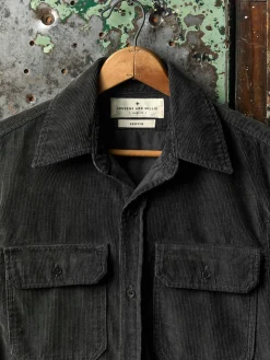 Imogene + Willie Shirts*griffin workshirt in faded black cord