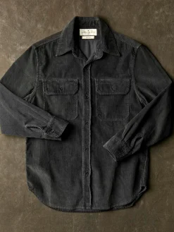 Imogene + Willie Shirts*griffin workshirt in faded black cord
