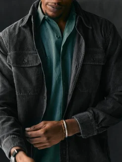 Imogene + Willie Shirts*griffin workshirt in faded black cord