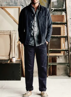 Imogene + Willie Pants & Shorts|Denim*hencye workpant in black indigo