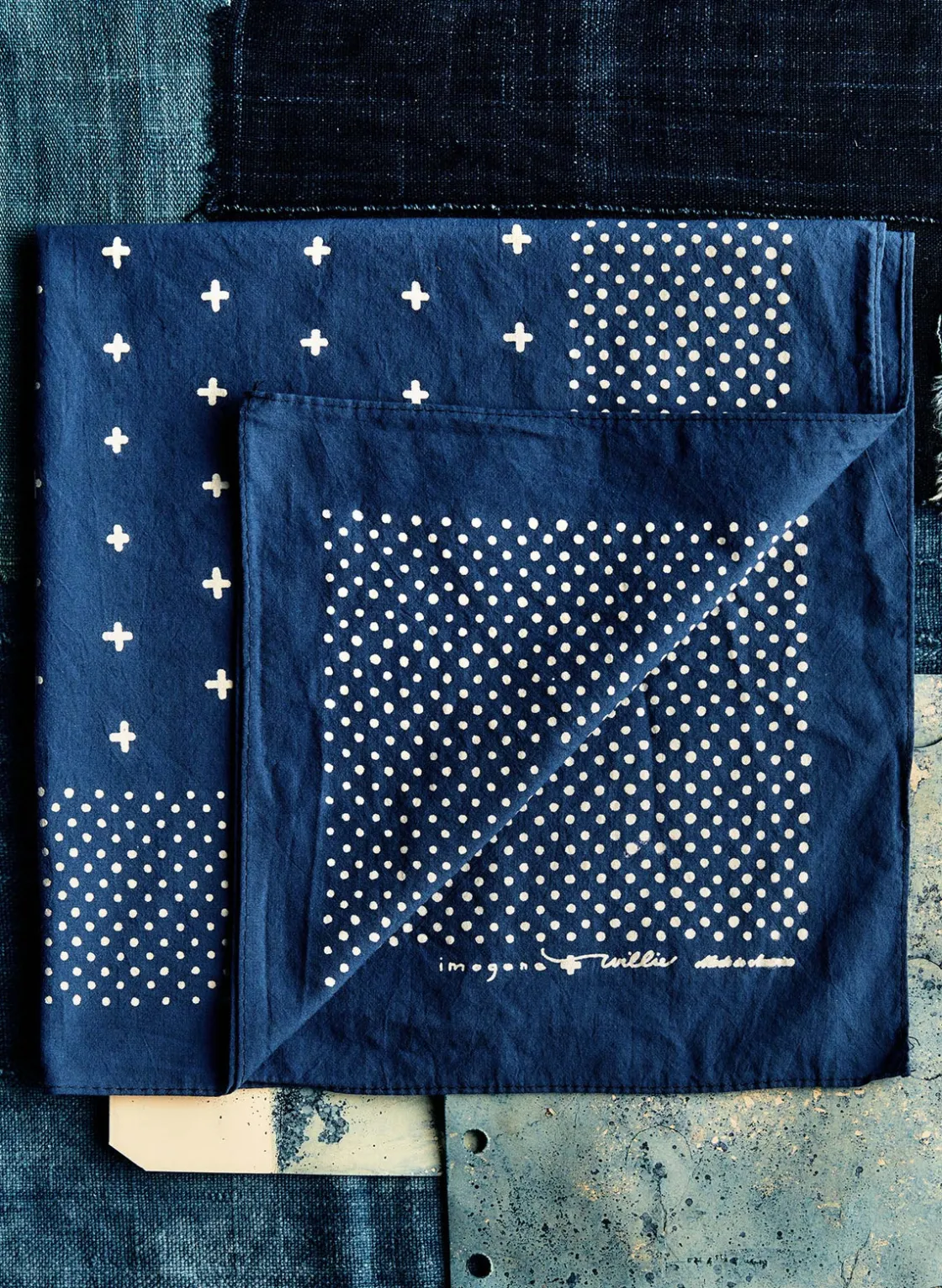 Imogene + Willie Bandanas*i+w vintage blue bandana
