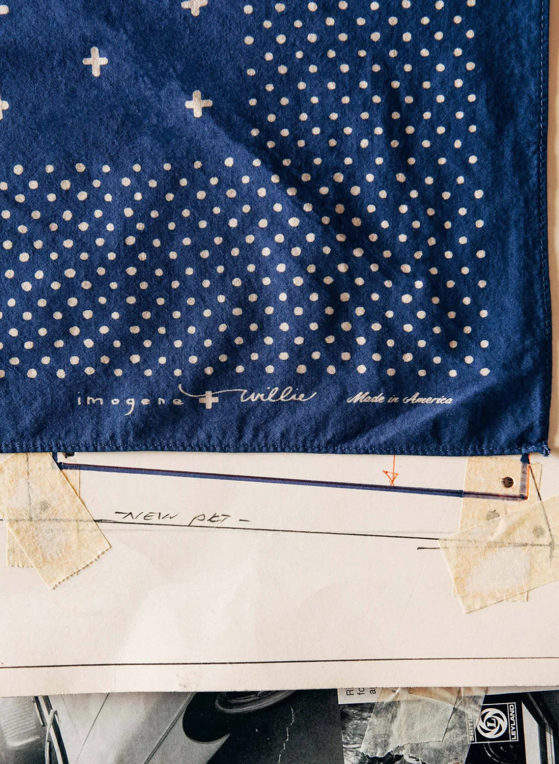 Imogene + Willie Bandanas*i+w vintage blue bandana