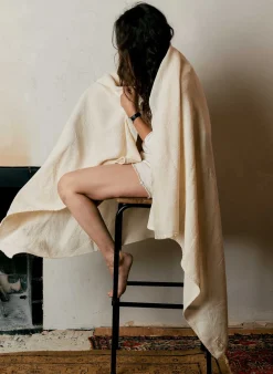 Women Imogene + Willie Accessories|Accessories*i+w x family heirloom weavers cotton throw in natural