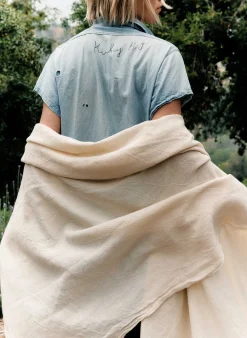 Women Imogene + Willie Accessories|Accessories*i+w x family heirloom weavers cotton throw in natural