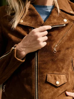 Women Imogene + Willie Jackets*i+w x Schott NYC rough out perfecto jacket
