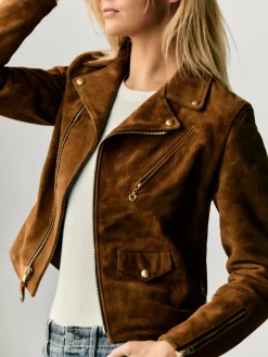 Women Imogene + Willie Jackets*i+w x Schott NYC rough out perfecto jacket