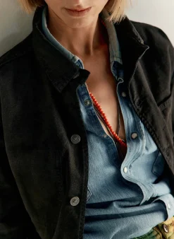 Women Imogene + Willie Jackets*jack jacket in overdyed slate