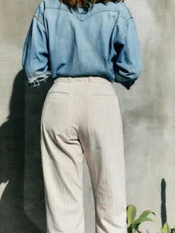 Women Imogene + Willie Pants & Shorts|Denim*logan bleached indigo stripe