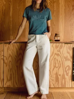 Women Imogene + Willie Pants & Shorts|Denim*logan bleached indigo stripe