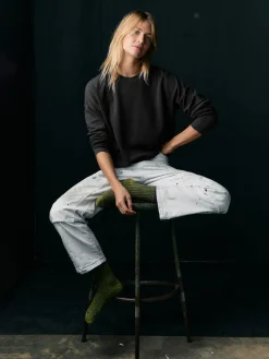 Women Imogene + Willie Knits & Sweaters*long sleeve midweight crew in faded black