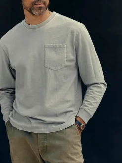 Imogene + Willie Knits & Sweaters|T-Shirts*long sleeve pocket tee in stone