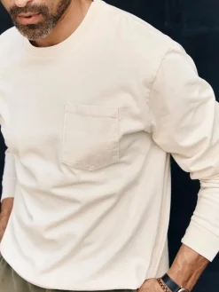Imogene + Willie Knits & Sweaters|T-Shirts*long sleeve pocket tee in vintage white