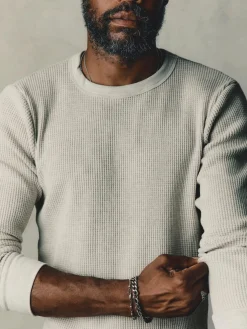 Imogene + Willie Knits & Sweaters*long sleeve thermal crew in ash