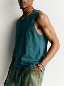 Imogene + Willie T-Shirts*midweight box tank in teal