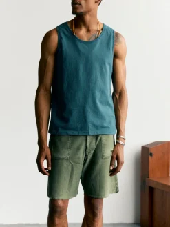Imogene + Willie T-Shirts*midweight box tank in teal