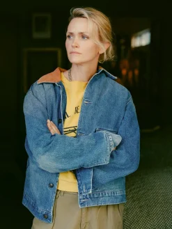 Women Imogene + Willie Jackets*quilt lined washed denim chore coat