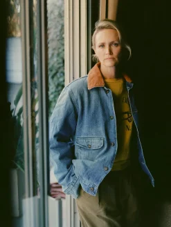 Women Imogene + Willie Jackets*quilt lined washed denim chore coat