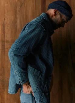 Imogene + Willie Jackets*ranch jacket in washed indigo stripe