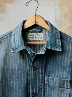 Women Imogene + Willie Jackets*ranch jacket in washed indigo stripe