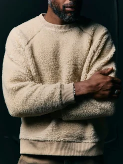 Imogene + Willie Knits & Sweaters*ribbed sherpa crew in dover