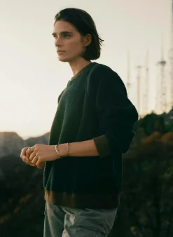 Women Imogene + Willie Knits & Sweaters*ribbed sherpa crew in fern