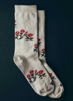 Imogene + Willie Socks*rosebud sock in natural