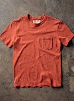Imogene + Willie T-Shirts*rust knit pocket tee