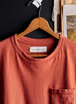 Imogene + Willie T-Shirts*rust knit pocket tee