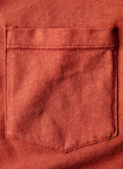Imogene + Willie T-Shirts*rust knit pocket tee